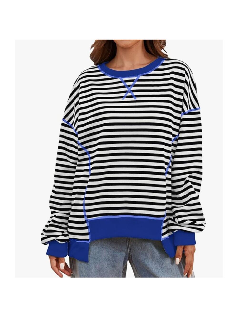 Oversized Sweatshirt Long Sleeve Drop Shoulder SIZE SMALL